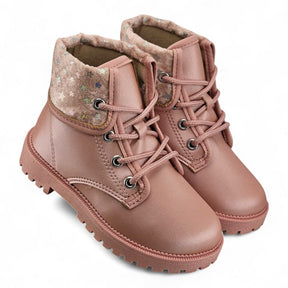 Bota Molekinha Detalhe Veludo Estrelas