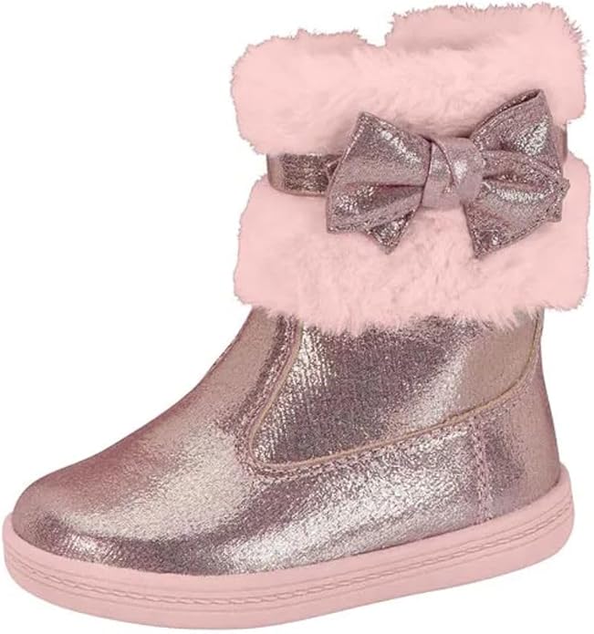 Bota Cano Médio Infantil Menina Molekinha Rosa