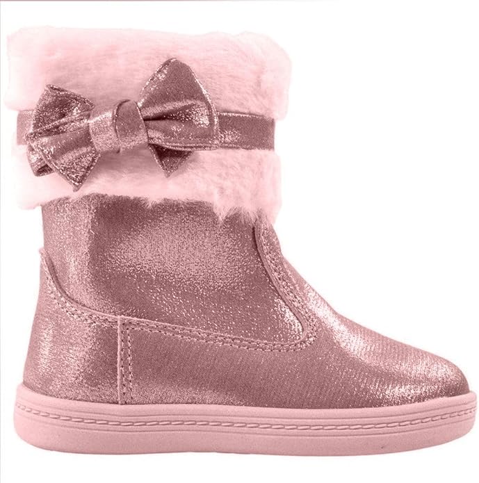 Bota Cano Médio Infantil Menina Molekinha Rosa