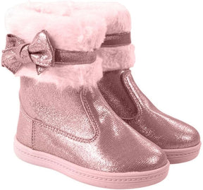 Bota Cano Médio Infantil Menina Molekinha Rosa