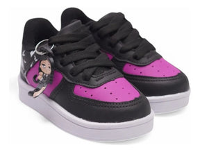 Tênis Infantil Meninas Wandinha Lançamento Com O Chaveirinho