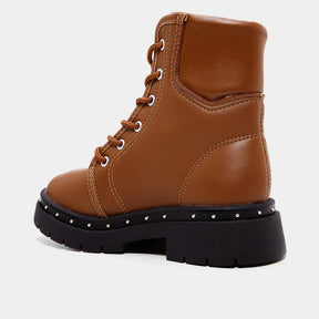 Bota Coturno Infantil Molekinha Menina - Caramelo